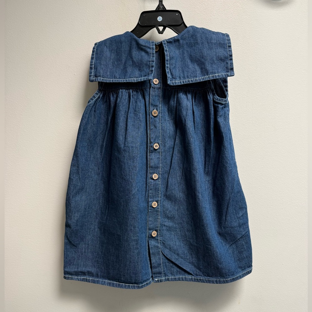 1+ in THE FAMILY Baby Dulia Denim Dress - Size 24 months - Picture 5 of 10